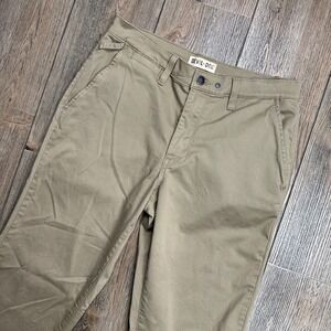 Devil-Dog Dungarees Mens Khaki Tan Original Chino Slim Straight Pants 30x30